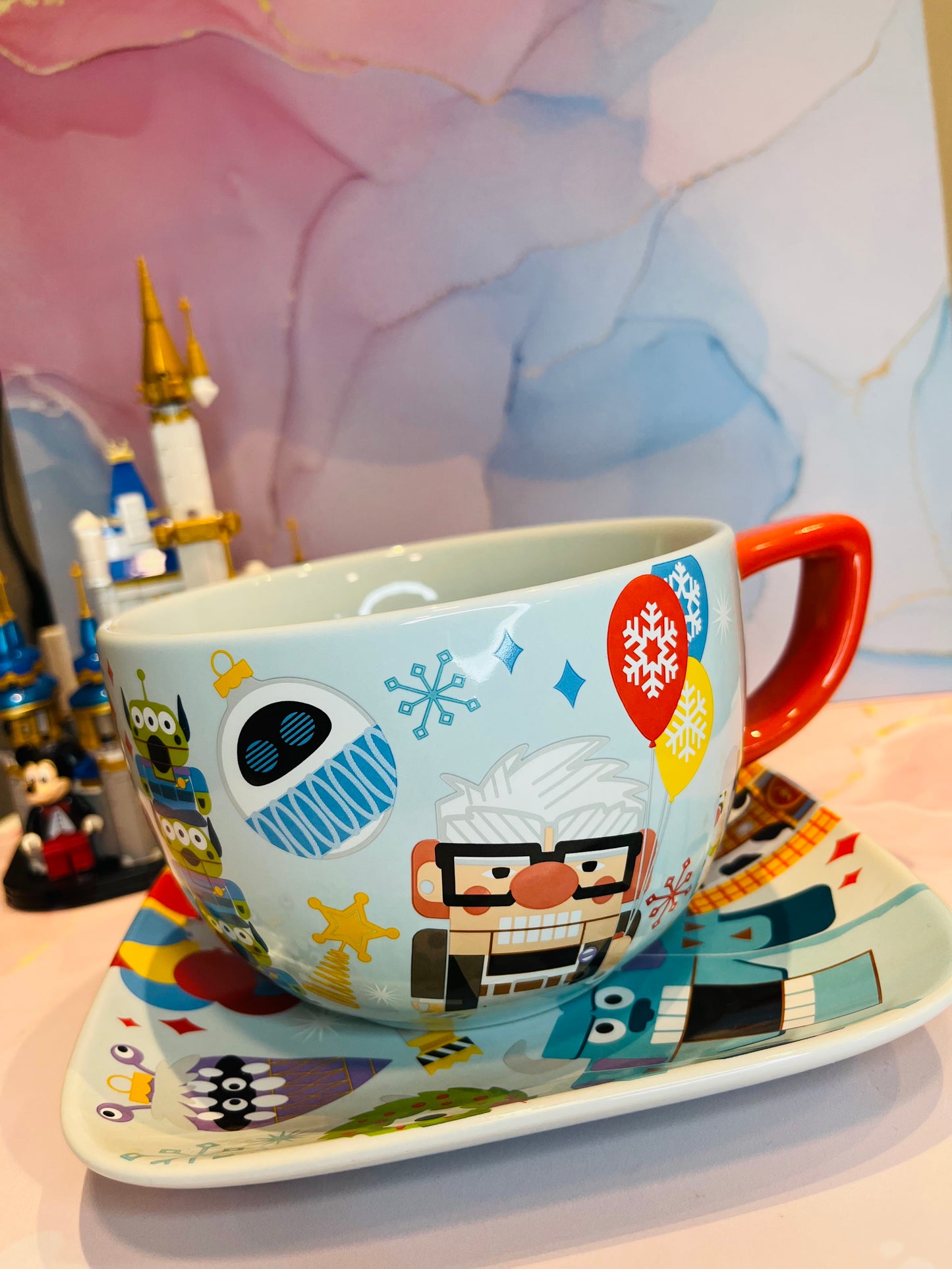 Mug más plato Pixar