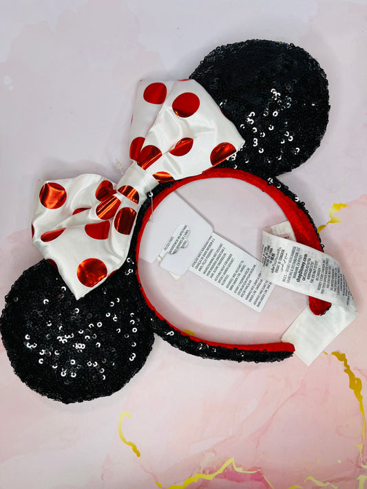 Minnie Ears Sequin Polka