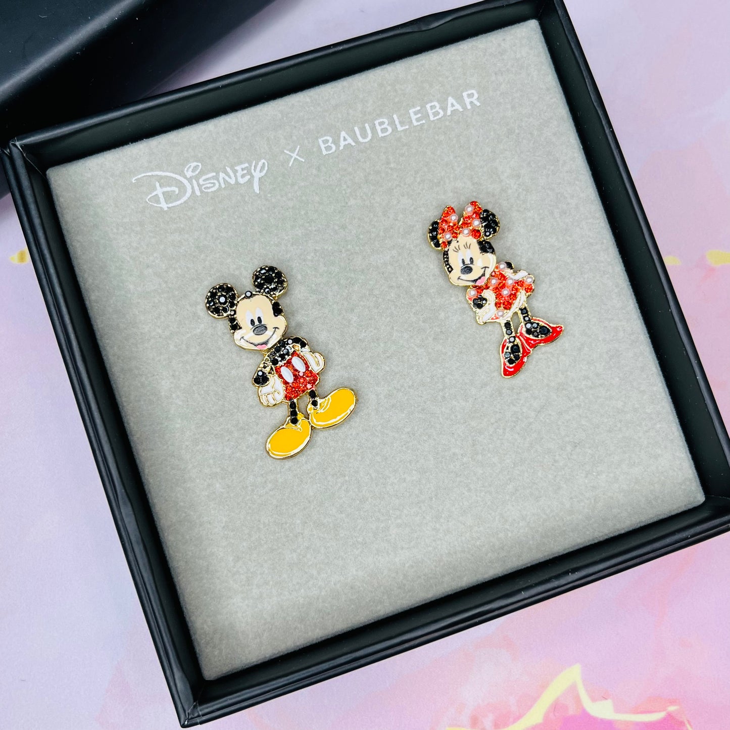 Aros BaubleBar Minnie y Mickey