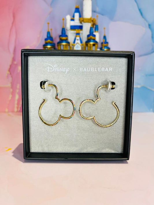 Argollas Mickey Silueta Disney x Baublebar