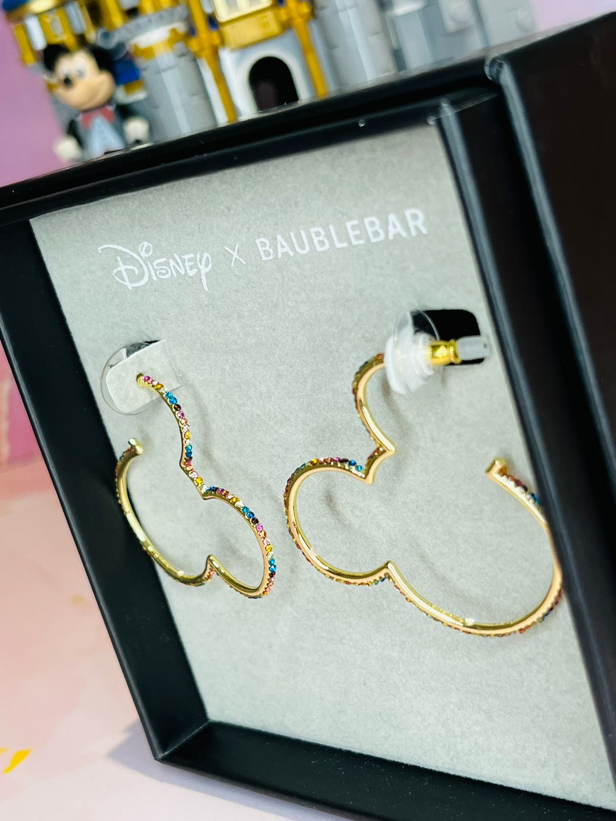 Argollas Mickey Silueta Disney x Baublebar