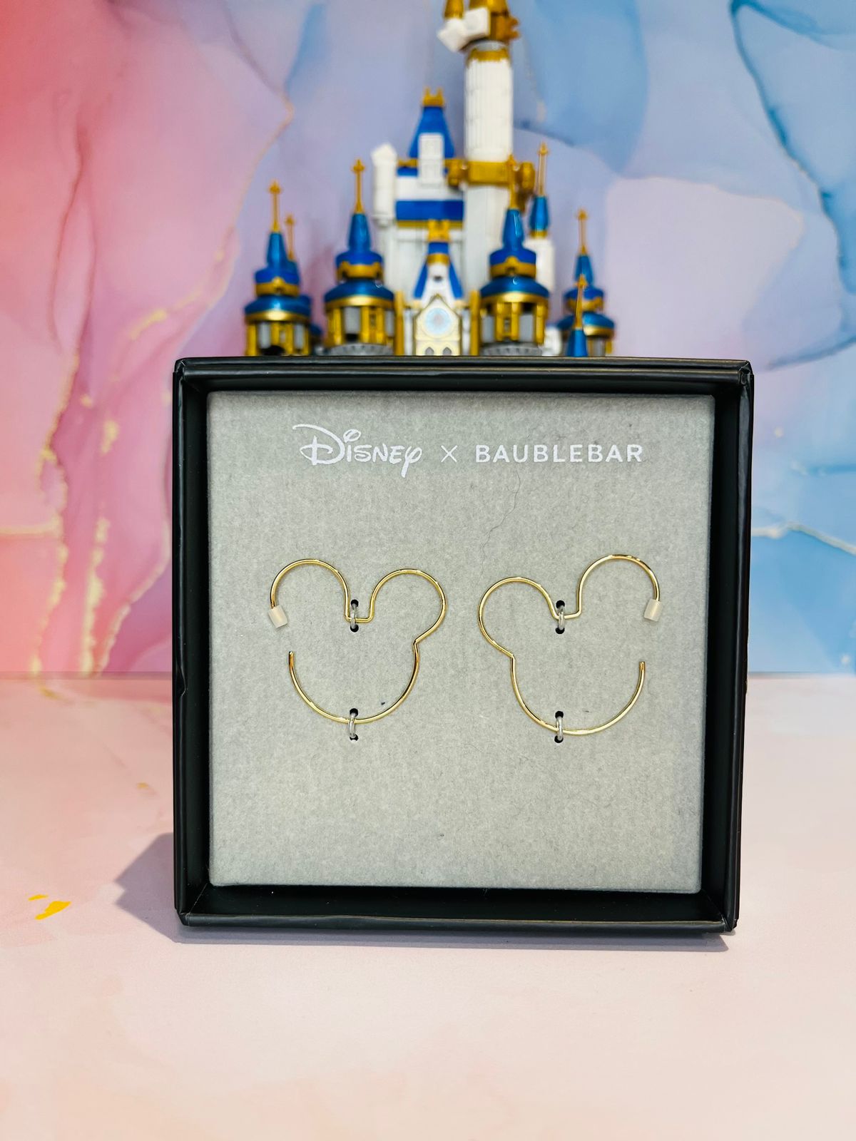 Argollas Mickey Silueta Disney x Baublebar