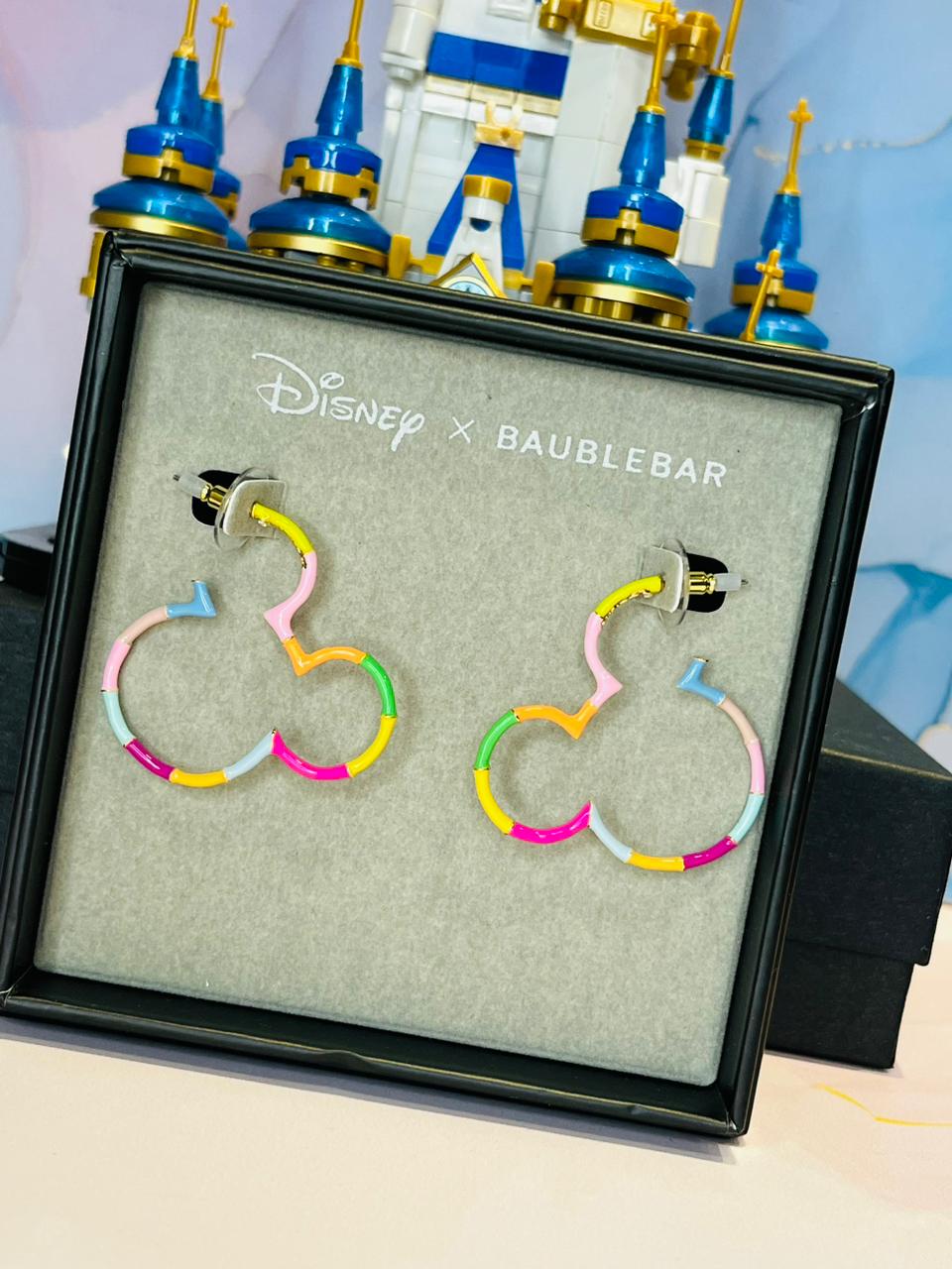 Aros Mickey Silueta Colores